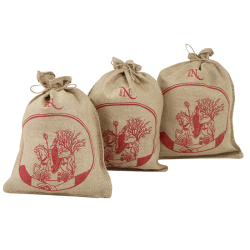 Jute Sint zak twee kanten bedrukt 30 cm x 40 cm